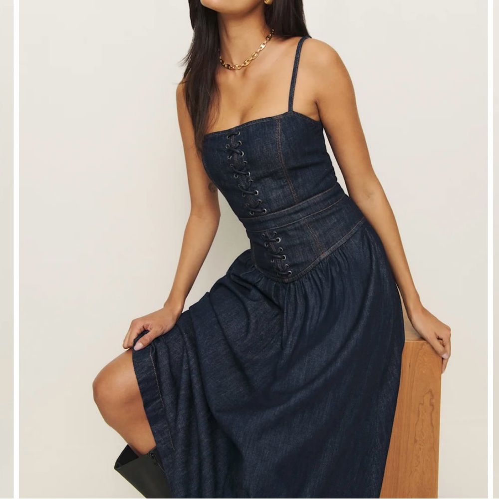 NWT Reformation Florentina Maxi Dress size 6 reg $248 - Picture 5 of 9